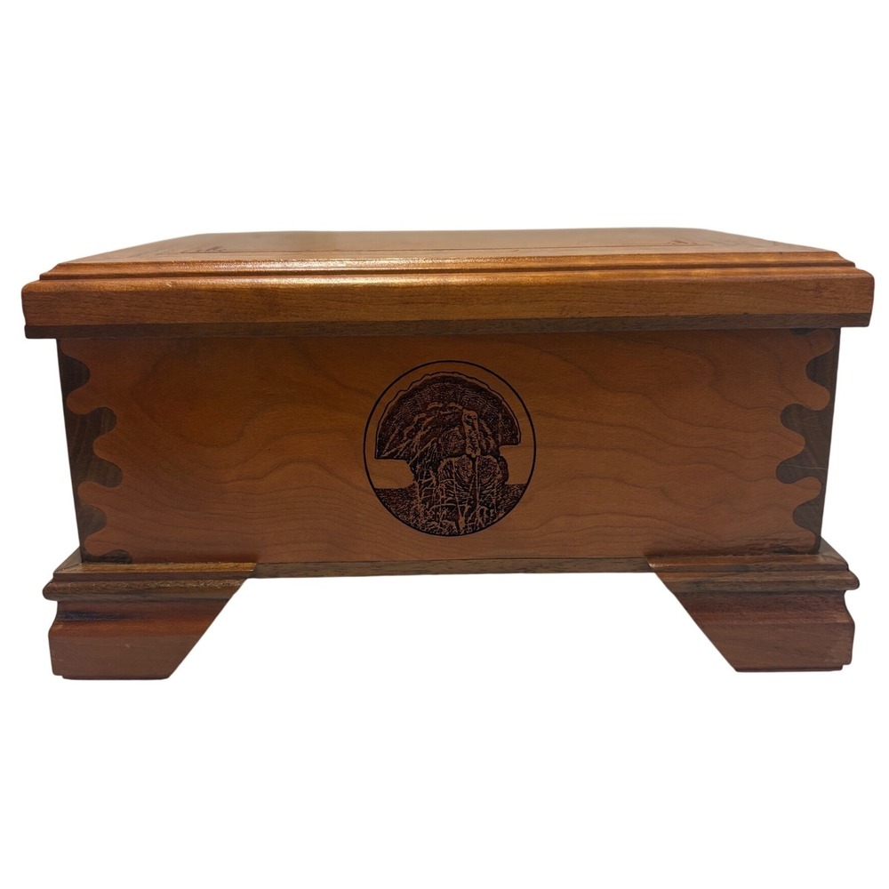 Donald Morrison Handcrafted Wood Turkey Keepsake Box #160 Dated 2010 Vintage